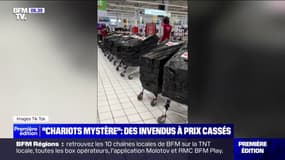 Les "chariots mystère", ces caddies remplis d'invendus à prix cassés affolent les clients d'Auchan