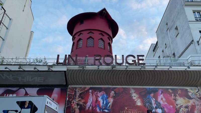 Paris: les ailes du Moulin Rouge sont tombées dans la nuit
