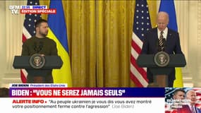 Joe Biden à Volodymyr Zelensky: "Nous resterons à vos côtés aussi longtemps qu'il le faudra"