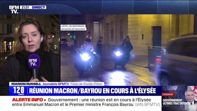 François Bayrou est arrivé à l'Élysée pour un entretien avec Emmanuel...