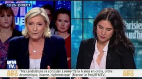 Marine Le Pen face aux Français: "S'il y a un pays qui mène sur notre territoire des visées hostiles je ne le laisserai pas faire"