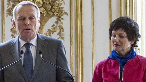 La loi sur la famille ne sera pas discutée, ainsi que l’ont annoncé les services de Jean-Marc Ayrault (ici avec Dominique Bertinotti, ministre de la Famille, à Matignon en juin 2013).