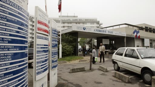 L'hôpital Ambroise-Paré à Boulogne-Billancourt en région parisienne.