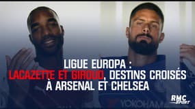 Ligue europa : Lacazette et Giroud, destins croisés à Arsenal et Chelsea