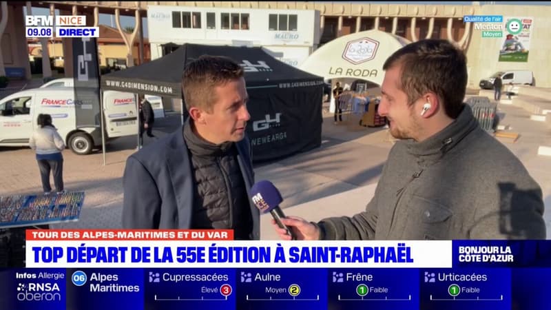 Tour des Alpes-Maritimes et du Var: "des paysages de carte postale", se réjouit le directeur d'épreuve