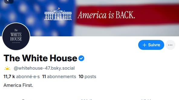 Quand la Maison Blanche débarque sur Bluesky en trollant et devient, en quelques jours, le deuxième compte le plus bloqué de la plateforme