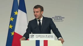 Emmanuel Macron à Amiens ce vendredi.