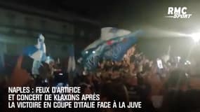 Naples : Feux d'artifice et concert de klaxons après la victoire en Coupe d'Italie face à la Juve