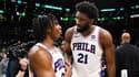 Tyrese Maxey avec Joel Embiid en NBA, le 9 mai 2023