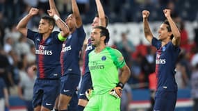 Les Parisiens fêtent leur première victoire de la saison en Ligue 1, face à Caen.