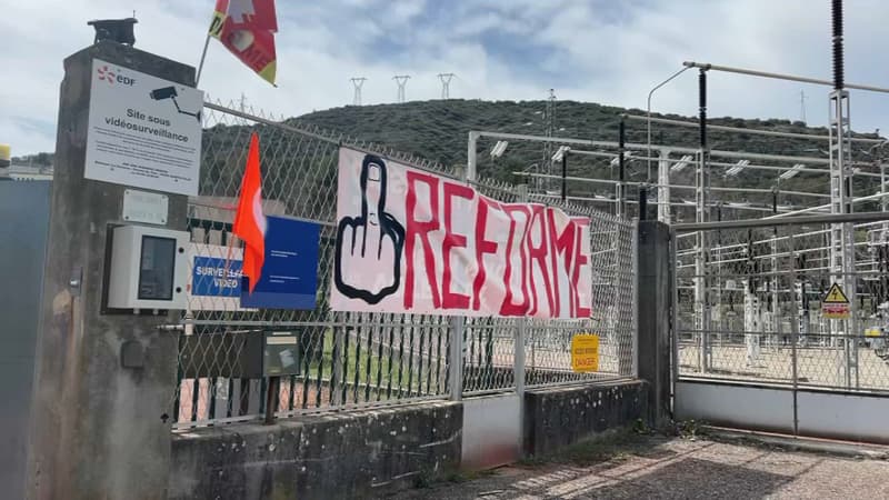 Retraites: la centrale EDF de Saint-Estève-Janson bloquée par des manifestants