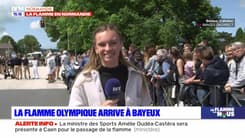 La flamme olympique allumée à Bayeux