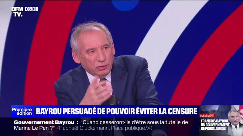 François Bayrou persuadé de pouvoir éviter la censure avec son nouveau gouvernement