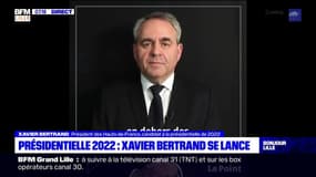 Xavier Bertrand annonce sa candidature à l'élection présidentielle