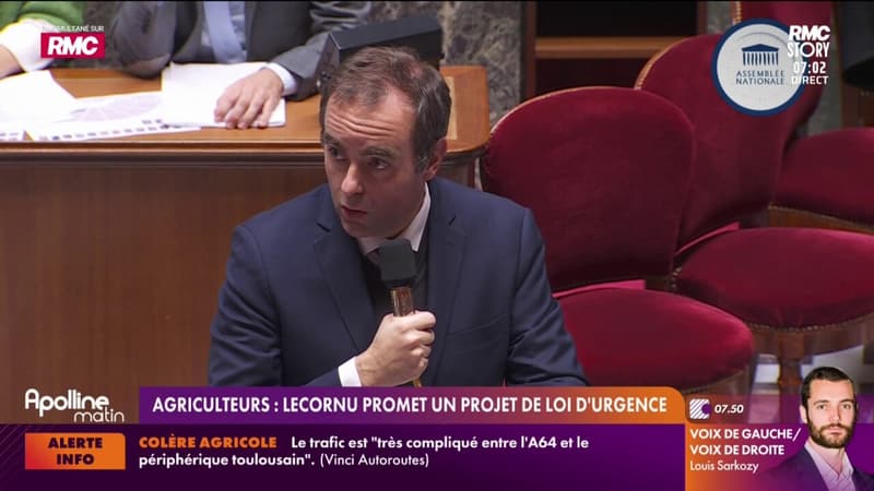 Agriculteurs : Sébastien Lecornu promet un projet de loi d'urgence