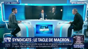 Réforme de l’assurance chômage: Emmanuel Macron tacle les syndicats