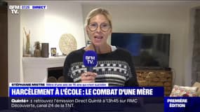 Harcèlement à l'école: la mère d'une jeune fille de 15 ans qui s'est suicidée témoigne sur BFMTV