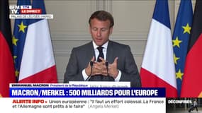 Coronavirus: Emmanuel Macron salue "les gestes de solidarité" européens qui ont "sauvé des vies"