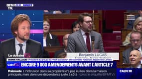 Boris Vallaud, président du groupe PS à l'Assemblée: "Je souhaite que nous puissions débattre de l'article 7" qui prévoit le report de l'âge légal à 64 ans