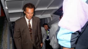 Franz Beckenbauer lors du match Marseille-Saint-Etienne (L1), le 6 octobre 1990