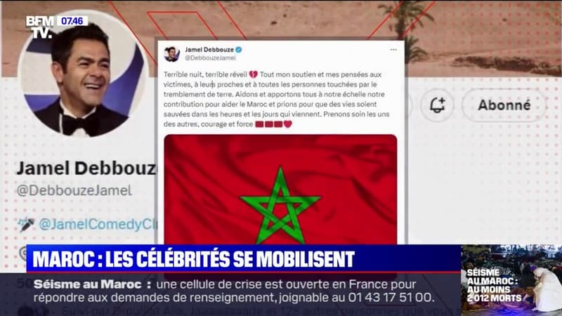 Séisme au Maroc: les célébrités se mobilisent et appellent à la mobilisation