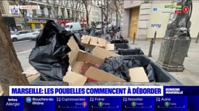 Marseille: les poubelles commencent à déborder