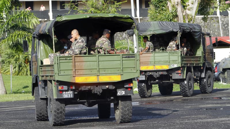 Militaires des Forces armées aux Antilles sur la base de Fort Desaix, en Martinique (illustration)
