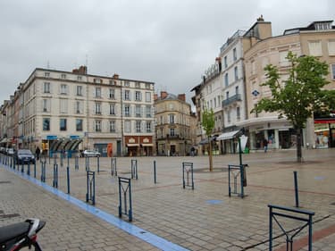 Vue de la place de la Motte à Limoges