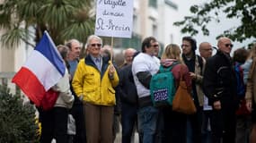 Manifestation contre la construction d'un centre d'accueil pour demandeurs d'asile (Cada) à Saint-Brévin (Loire-Atlantique), le 29 avril 2023