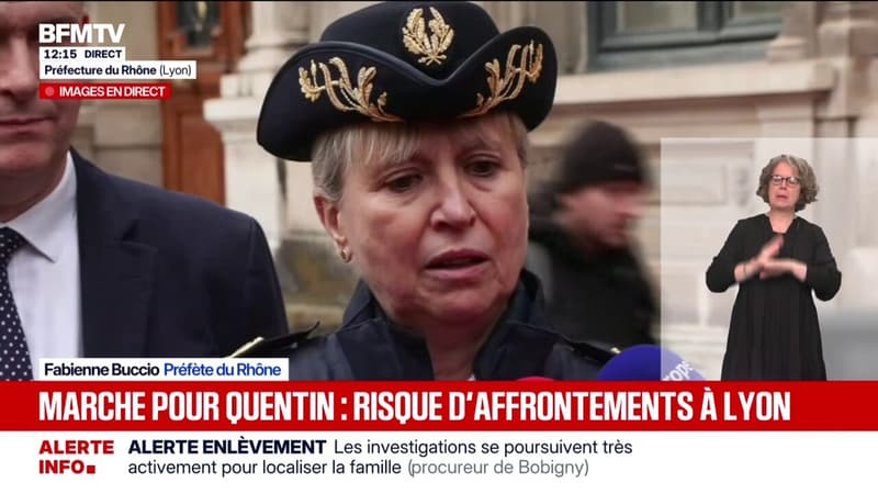 Marche pour Quentin: "Le survol de toute la commune de Lyon par deux drones", annonce Fabienne Buccio, préfète du Rhône