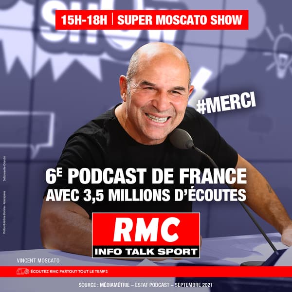 SUPER MOSCATO SHOW, 6ème podcast de France avec 3,5 millions d’écoutes.

