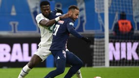 Neymar lors d'OM-PSG
