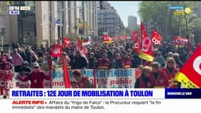 Entre 2900 et 10.000 manifestants à Toulon contre la réforme des retraites