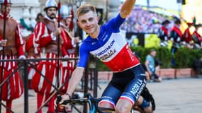 Le coureur cycliste Paul Lapeira, à Florence le 27 juin 2024