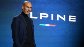 Zinédine Zidane avec Alpine, à Londres le 16 février 2023