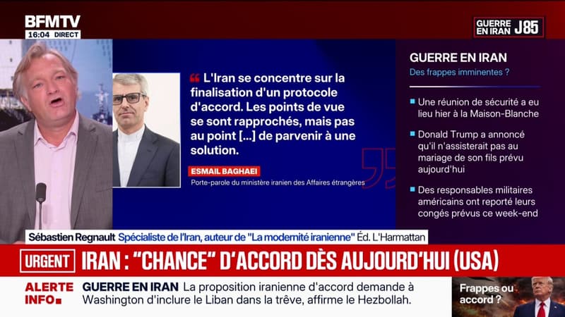 Guerre au Moyen-Orient: l'Iran est en "phase de finalisation" d'un protocole d'accord avec les États-Unis, selon le porte-parole du ministère iranien des Affaires étrangères