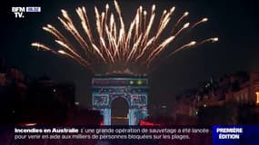 Les images de la fête à Paris pour l'entrée en 2020