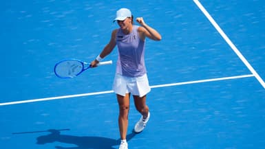 Iga Swiatek renversant Elena Rybakina au tournoi WTA 1000 de Cincinnati, le 18 aout 2025