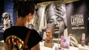 Beyoncé en reine Néfertiti dans l'exposition "Kemet" au Rijksmuseum van Oudheden de Leyde