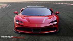 La Ferrari SF90 Stradale, avec son moteur V8 et trois moteurs électriques, développera une puissance de 1000 chevaux.