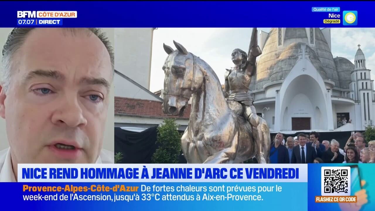 Nice: un hommage à jeanne d'arc prévu au pied de la statue, l'opposition vent debout