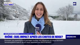 Rhône: de belles chutes de neige dans les Monts du Lyonnais