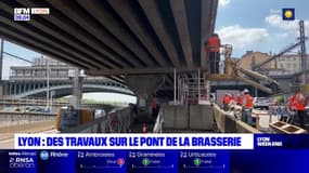 Lyon: des travaux en cours sur le pont de la Brasserie pour le renforcer