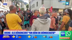 Premier ministre: à Digne, ils dénoncent "un déni de démocratie"