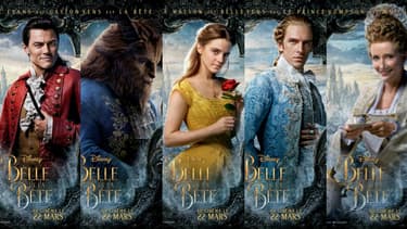 Les affiches de La belle et la Bête.