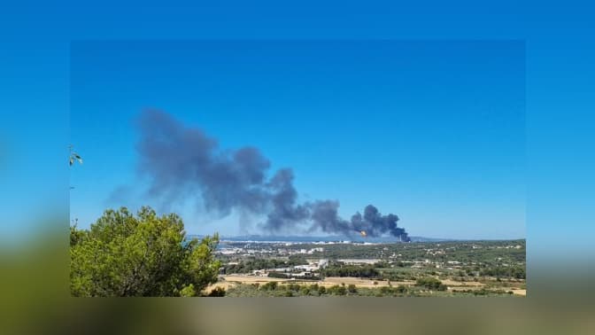 Un incendie s'est déclaré le 2 août à Berre-l'Étang.