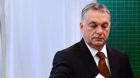 Viktor Orban aux urnes, ce dimanche. 