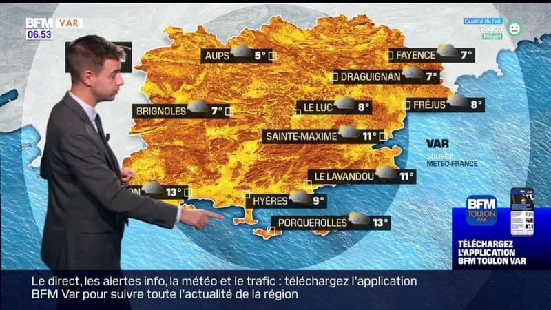 Météo Var: un ciel très nuageux prévu ce lundi avant quelques éclaircies en fin de journée, jusqu'à 17°C à Hyères