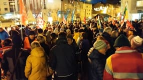 300 personnes se sont réunies contre la réforme des retraites dans la soirée du jeudi 16 février.