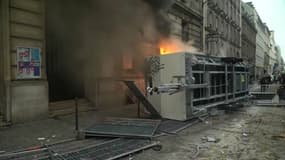 Des dégradations ont été constatées place de la République.